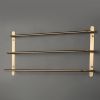 Three Staggered Bars Bathroom Towel Rack, Luxury Brushed Gold, 304 SS, 23.62 in. *Free Shipping*