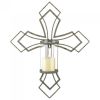 Contemporary Cross Candle Sconce