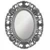 Silver Scallop Border Wall Mirror