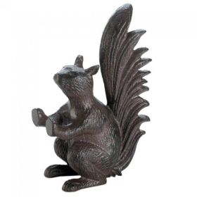 Cast Iron Squirrel Door Stopper