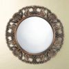 Ornate Wood Frame Flourish Wall Mirror