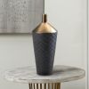 Black and Gold Porcelain Decorative Vase