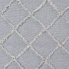 Frayed Lattice Creme & Black Shower Curtain 72x72 *Free Shipping*
