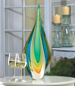 Teardrop Art Glass Sculpture - 18 inches *Free Shipping on orders over $70*