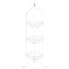 White Three-Tier Wire Basket Stand *Free Shipping on orders over $70*