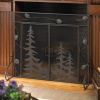 Woodland Scene Iron Fireplace Screen *Free Shipping*