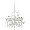 Distressed Ivory Six-Candle Chandelier *Free Shipping on orders over $70*