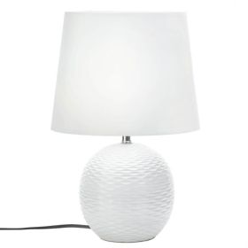 Ceramic Sphere Dimpled Table Lamp *Free Shipping on orders over $70*