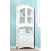 Veiled Glass Tall Linen Cabinet *Free Shipping*