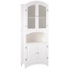 Veiled Glass Tall Linen Cabinet *Free Shipping*