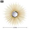 32-inch Golden Sunburst Wall Mirror *Free Shipping*