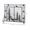 Woodland Scene Iron Fireplace Screen *Free Shipping*