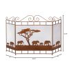 Elephants on the Savannah Fireplace Screen *Free Shipping*