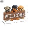 Cute Puppies Welcome Plaque *Free Shipping on orders over $70*