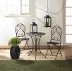 Lacy Black Metal Stool or Plant Stand *Free Shipping on orders over $70*