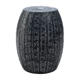 Lacy Black Metal Stool or Plant Stand *Free Shipping on orders over $70*