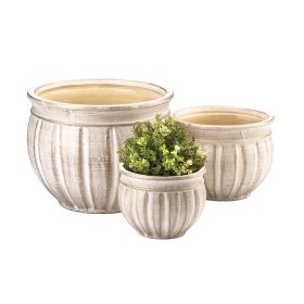 Antique-Look Ceramic Planter Set *Free Shipping on orders over $70*