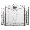Fireplace Screen with Circular Ornament *Free Shipping*