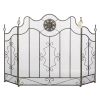 Fireplace Screen with Circular Ornament *Free Shipping*