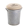 Farmhouse Metal Stool with Cushion and Storage *Free Shipping*