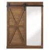 Chalkboard and Mirror Wall DÃ©cor with Barn Door *Free Shipping*