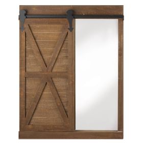 Chalkboard and Mirror Wall DÃ©cor with Barn Door *Free Shipping*