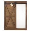 Chalkboard and Mirror Wall DÃ©cor with Barn Door *Free Shipping*