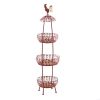 Red Rooster Metal 3-Tier Basket Stand *Free Shipping*