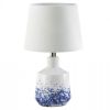 White and Blue Splash Porcelain Table Lamp *Free Shipping*