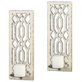 Deco Mirrored Wall Sconce Set *Free Shipping*