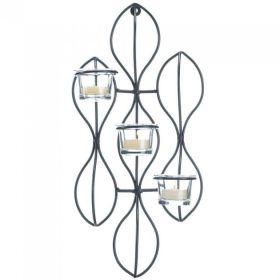 Abstract Iron Triple Candle Wall Sconce *Free Shipping on orders over $70*