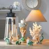 Ivory Coral Table Lamp with Fabric Shade *Free Shipping on orders over $70*