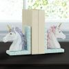 Pink and Purple Unicorn Cloud Bookend Set *Free Shipping on orders over $70*