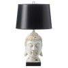 Black & White Buddha Table Lamp *Free Shipping*
