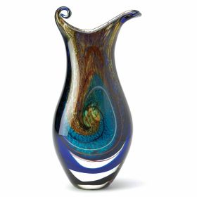 Swirled Art Glass Vase *Free Shipping on orders over $70*