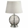 Gray Cracked-Glass Sphere Table Lamp *Free Shipping*