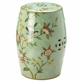 Floral Ceramic Decorative Stool *Free Shipping*