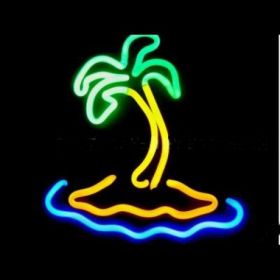 Island Palm Neon Sculpture