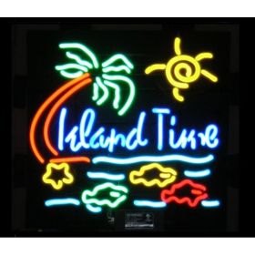 Island Time Neon Bar Sign
