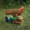 Welcome Gnome Solar Statue