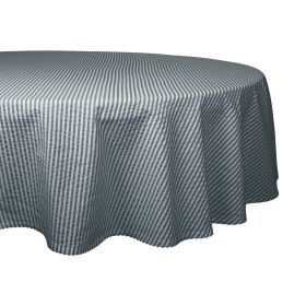 Mineral Seersucker Tablecloth 70 Round