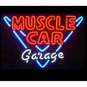 Muscle Car Garage Neon Bar Sign