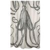 Black and White Octopus Shower Curtain 100-Percent Cotton *Free Shipping*