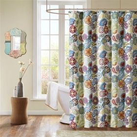 Contemporary Colorful Floral Paisley Shower Curtain *Free Shipping*