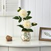 18” Dahlia Artificial Arrangement In Floral Vase