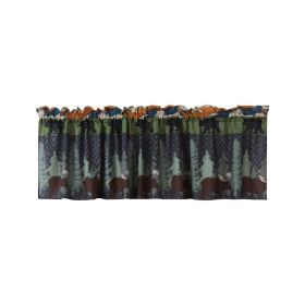 Polyester Valance with Nature Inspired Print, Multicolor *Free Shipping*