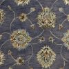 6' Midnight Blue Hand Tufted Traditional Round Indoor Area Rug