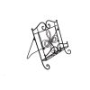 Scroll Work Design Metal Cook Book Stand, Copper Black *Free Shipping*