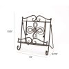 Scroll Work Design Metal Cook Book Stand, Copper Black *Free Shipping*