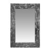 Mosaic Tile Design Rectangular Accent Wall Mirror, Silver *Free Shipping*